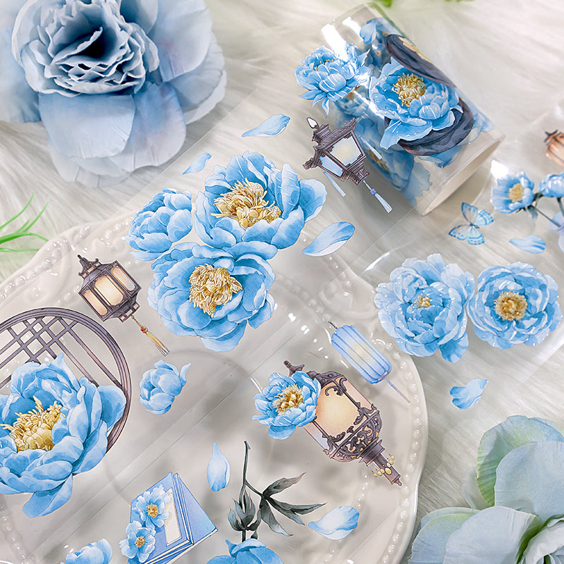 Azure peony Tape -6cm*2m
