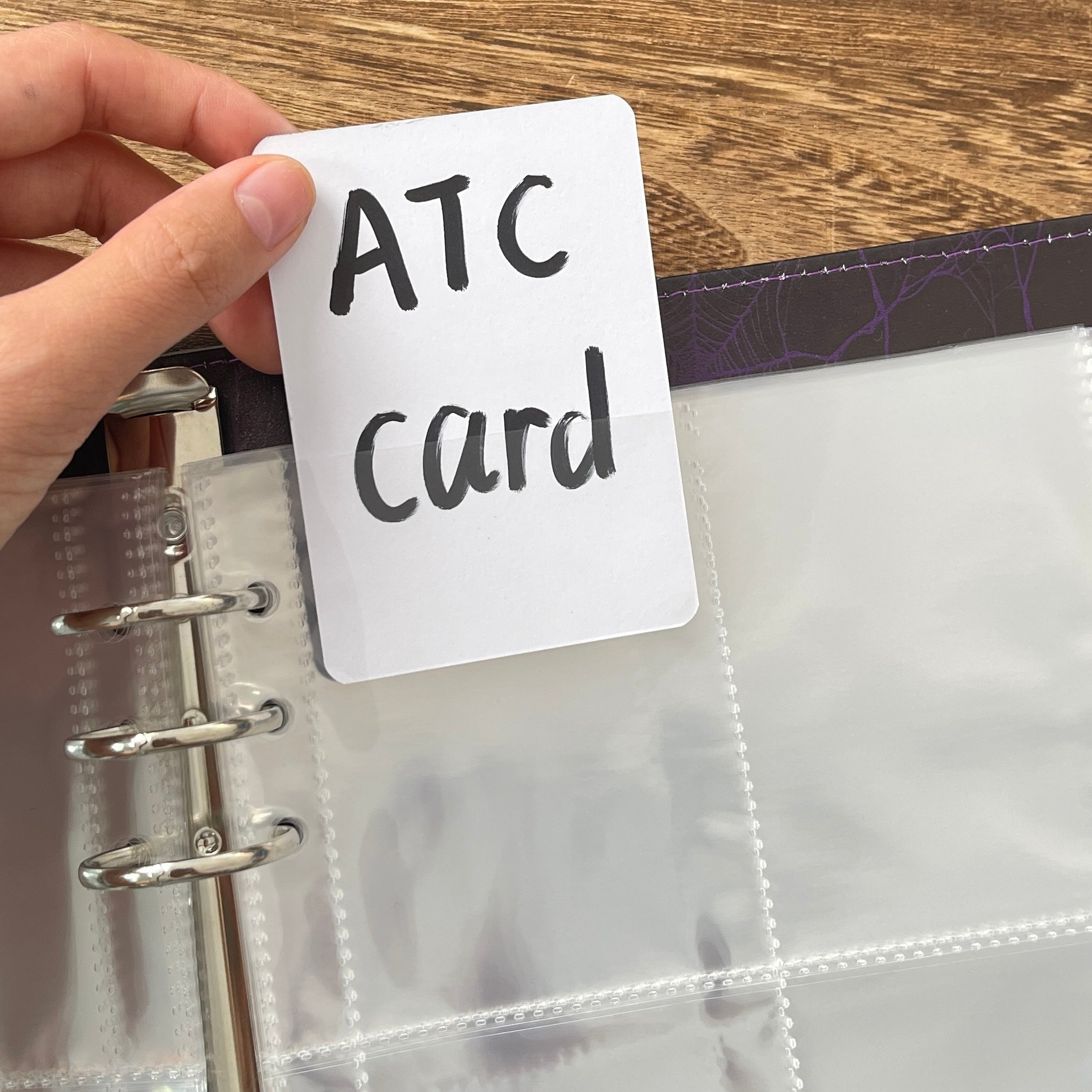 Spider ATC Card Storage Book + 50 Pcs pocket insert