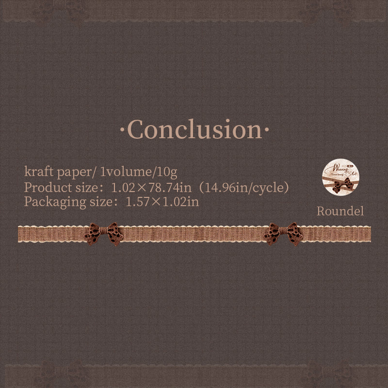 Bow Solid Tape -2.6cm*2m
