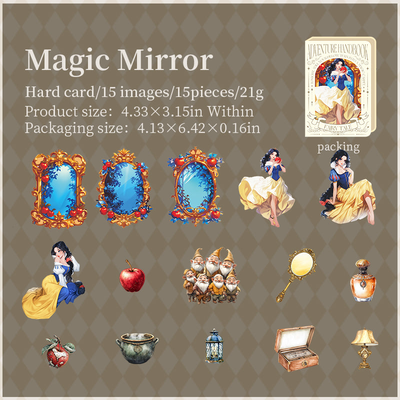 0602 Fairy tale adventure cardstock sticker -15Pcs each pack