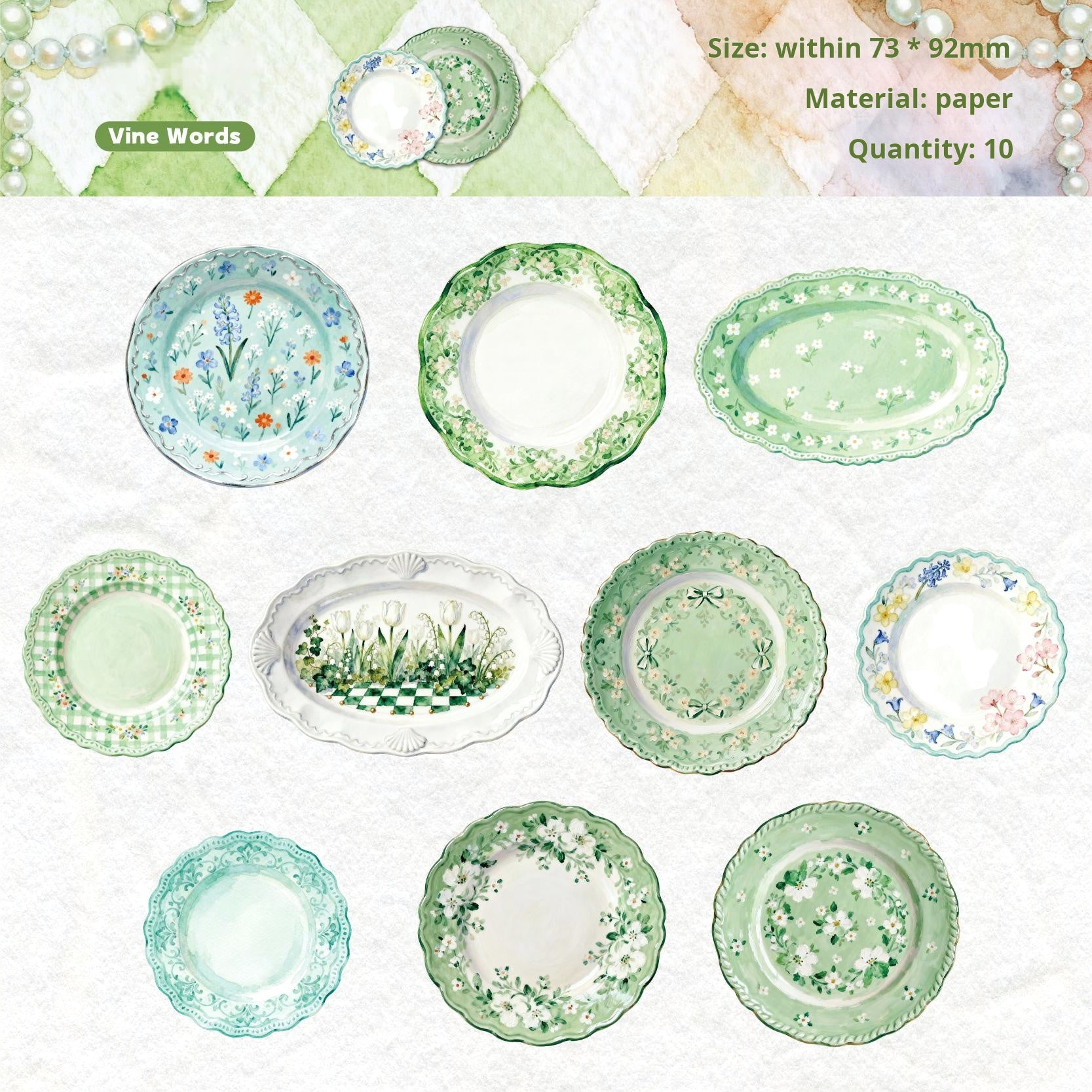 Plate paper -10Pcs each pack