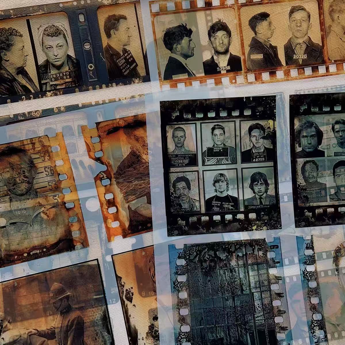 A4 Vintage Suspect Film 4 pcs