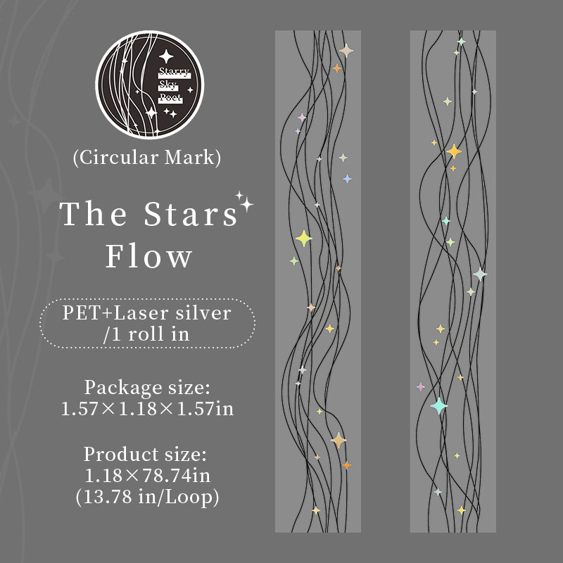 Starry Sky poet PET Tape -3cm*2m