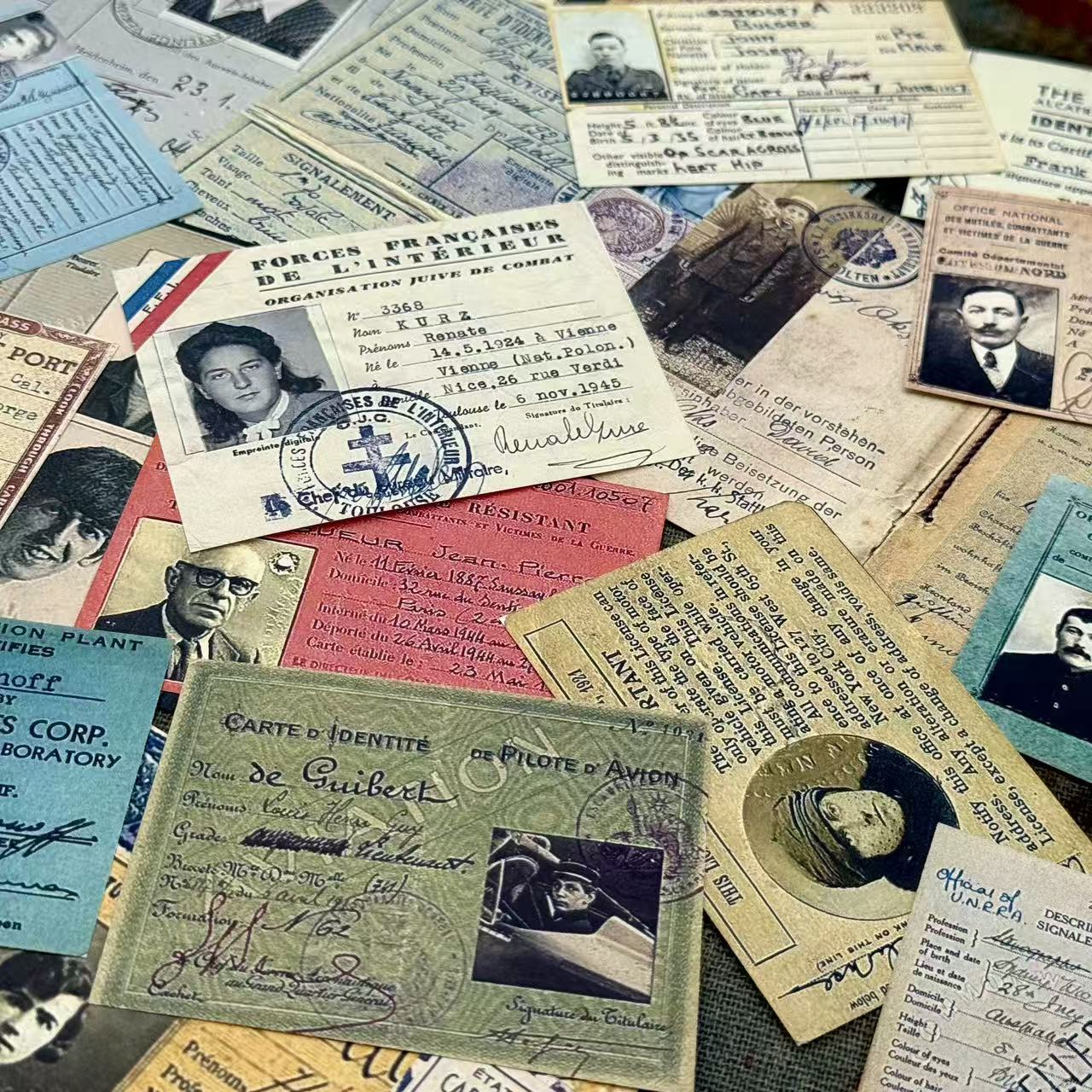 Vintage Dark Detective English ID Documents Paper -60Pcs each pack