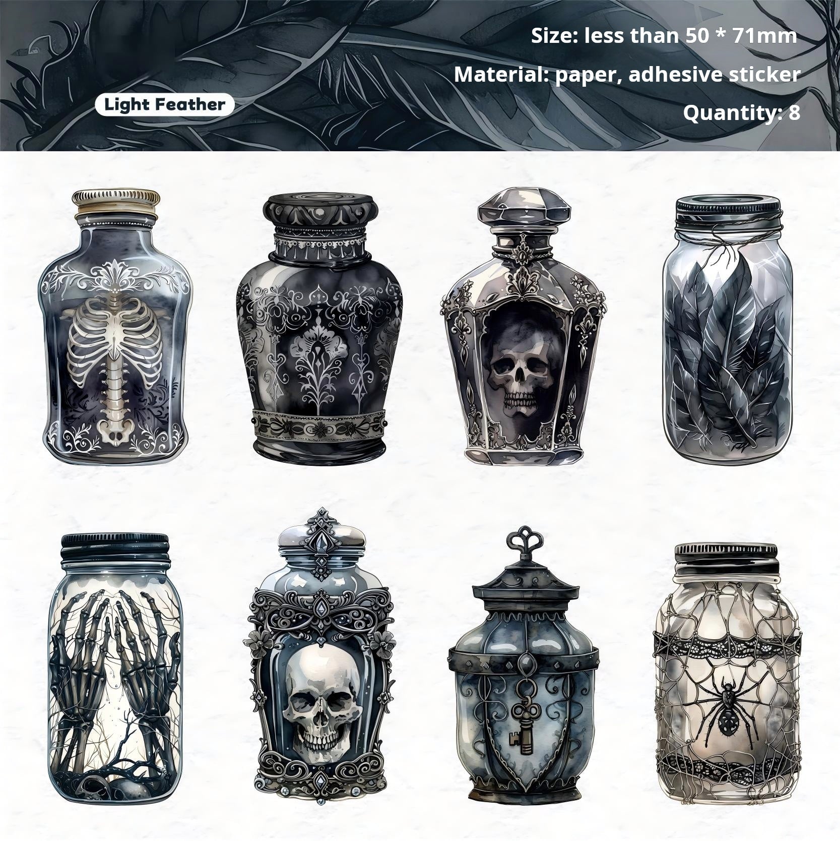 1119 Magic bottle sticker -8Pcs each pack