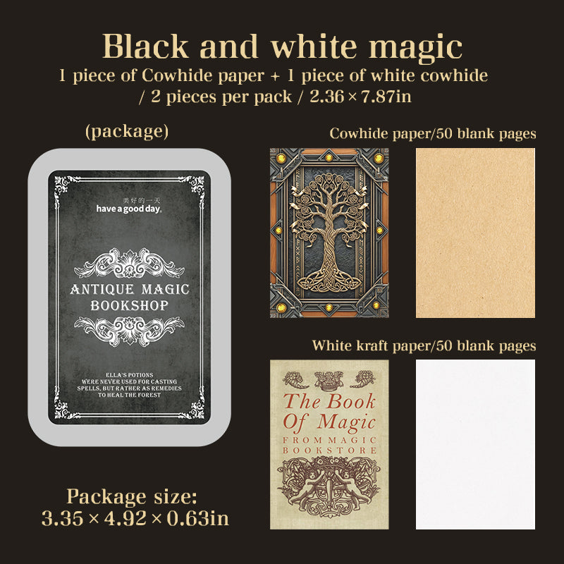 Mini vintage notebook tin box set (2 notebooks)