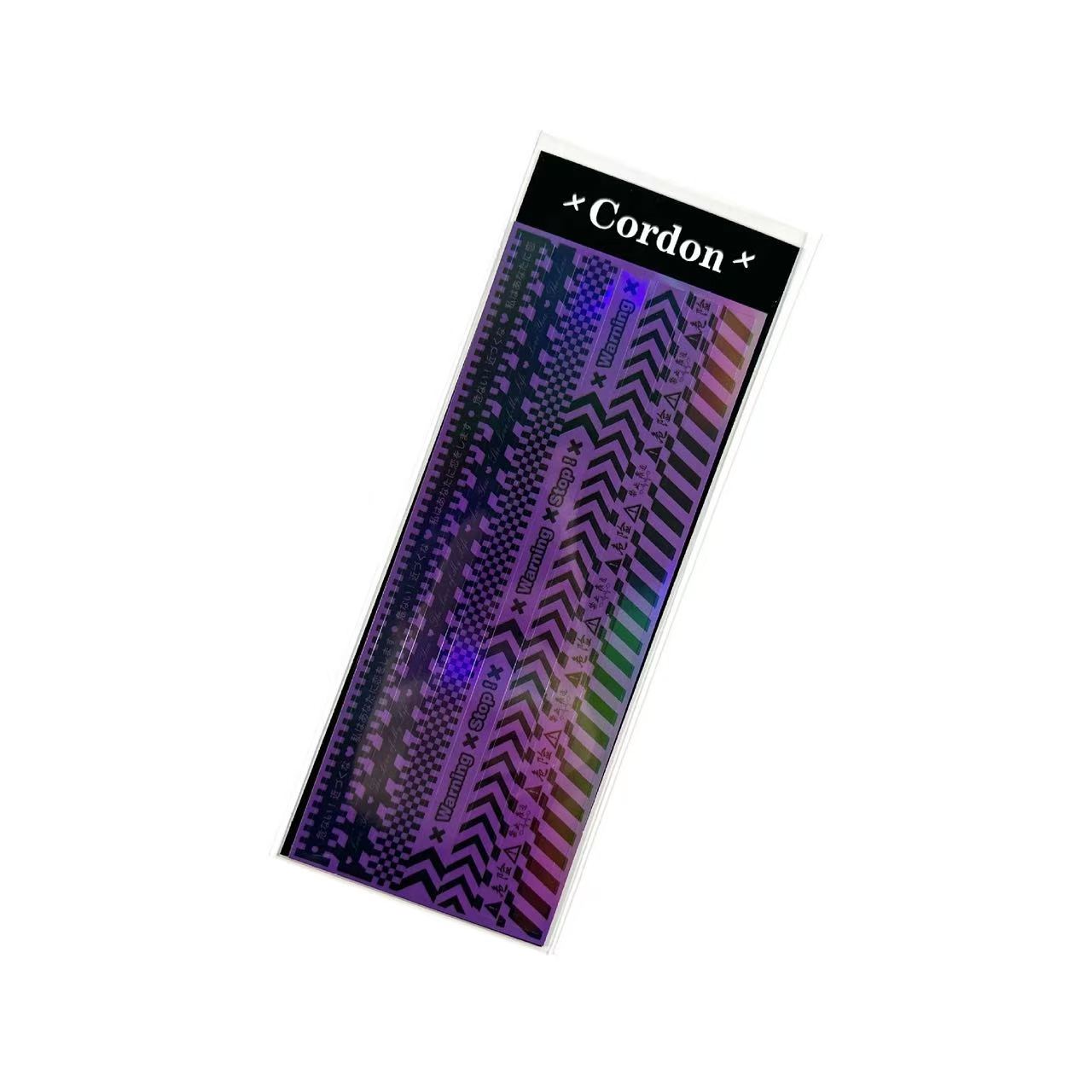 Caution tape Art Paper sticker -1pcs each pack