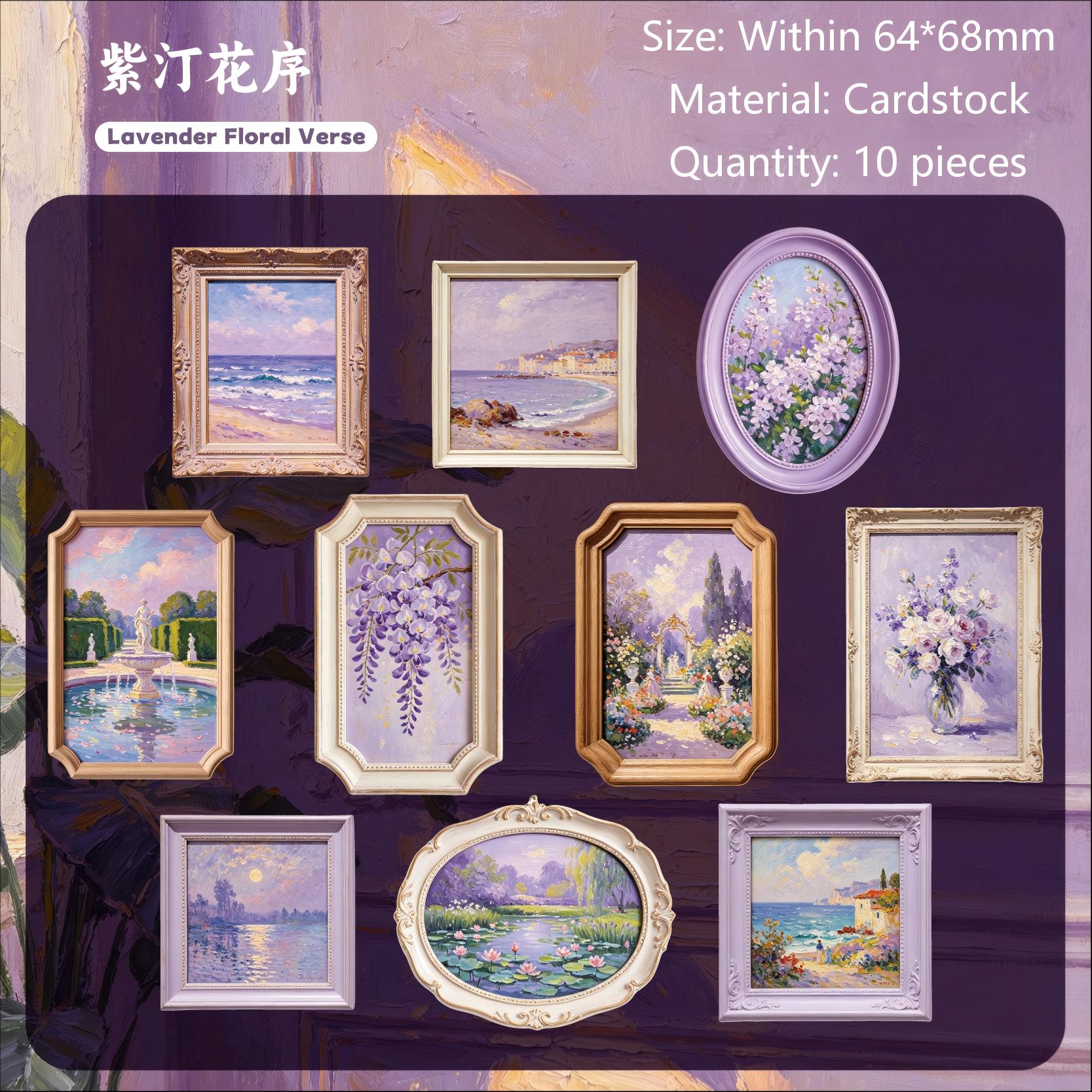 Vintage Time Gilded Art Box Cardstock Stickers -10Pcs each pack