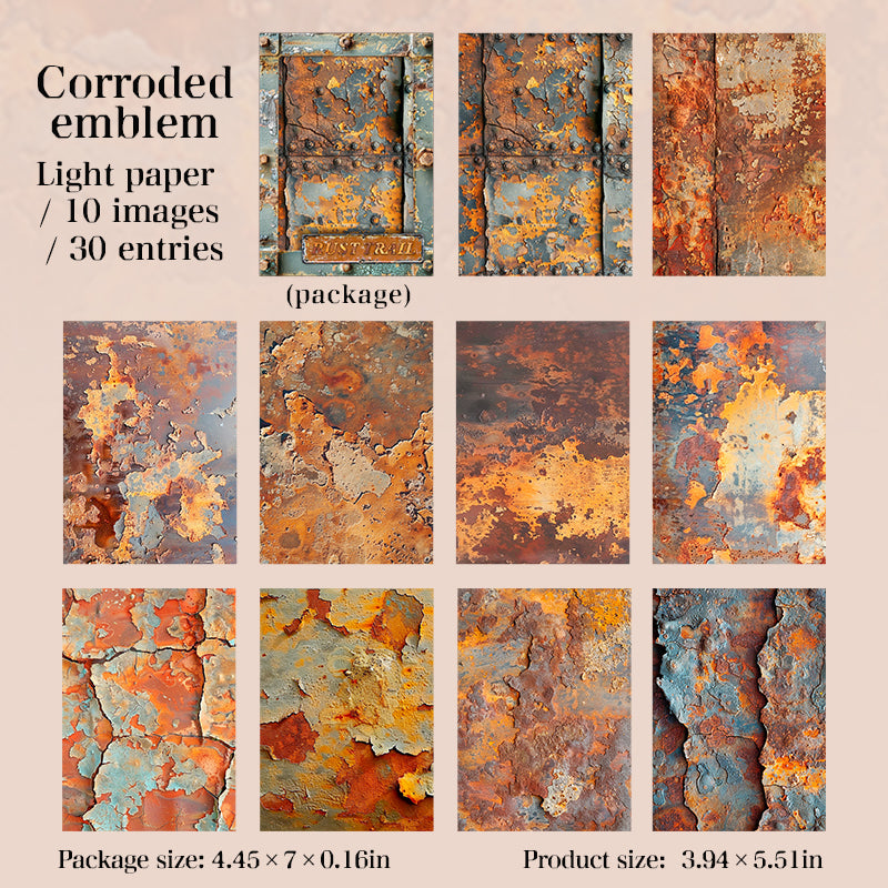 Rust trail paper -30Pcs each pack
