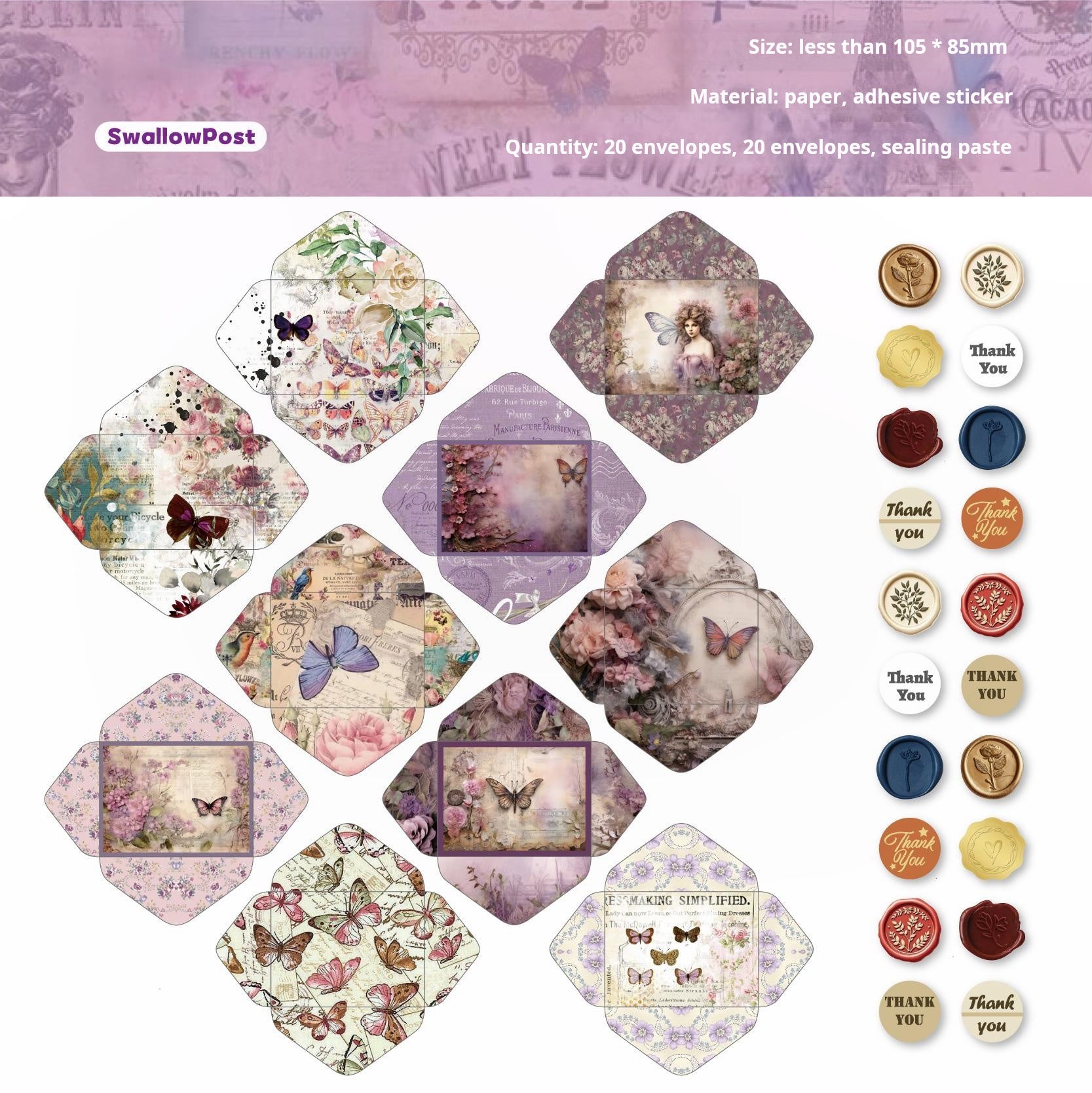 0918 Mini envelope -40Pcs each pack