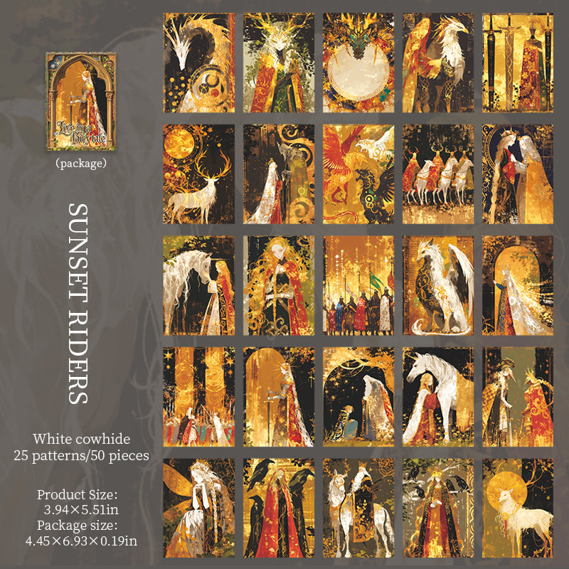 Dark fairy tale paper -50Pcs each pack