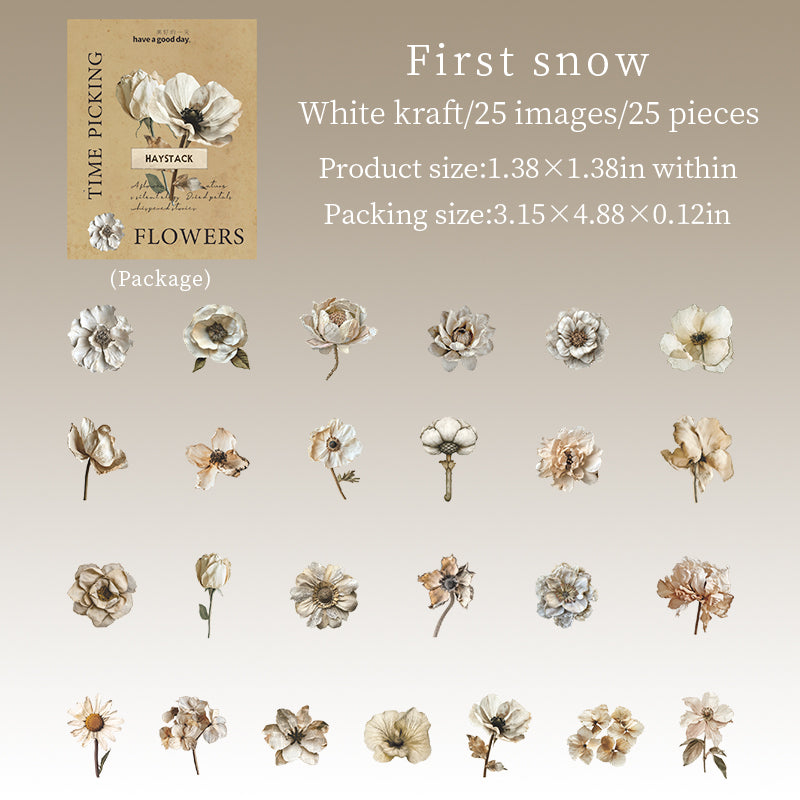 Flower Solid sticker -25Pcs each pack