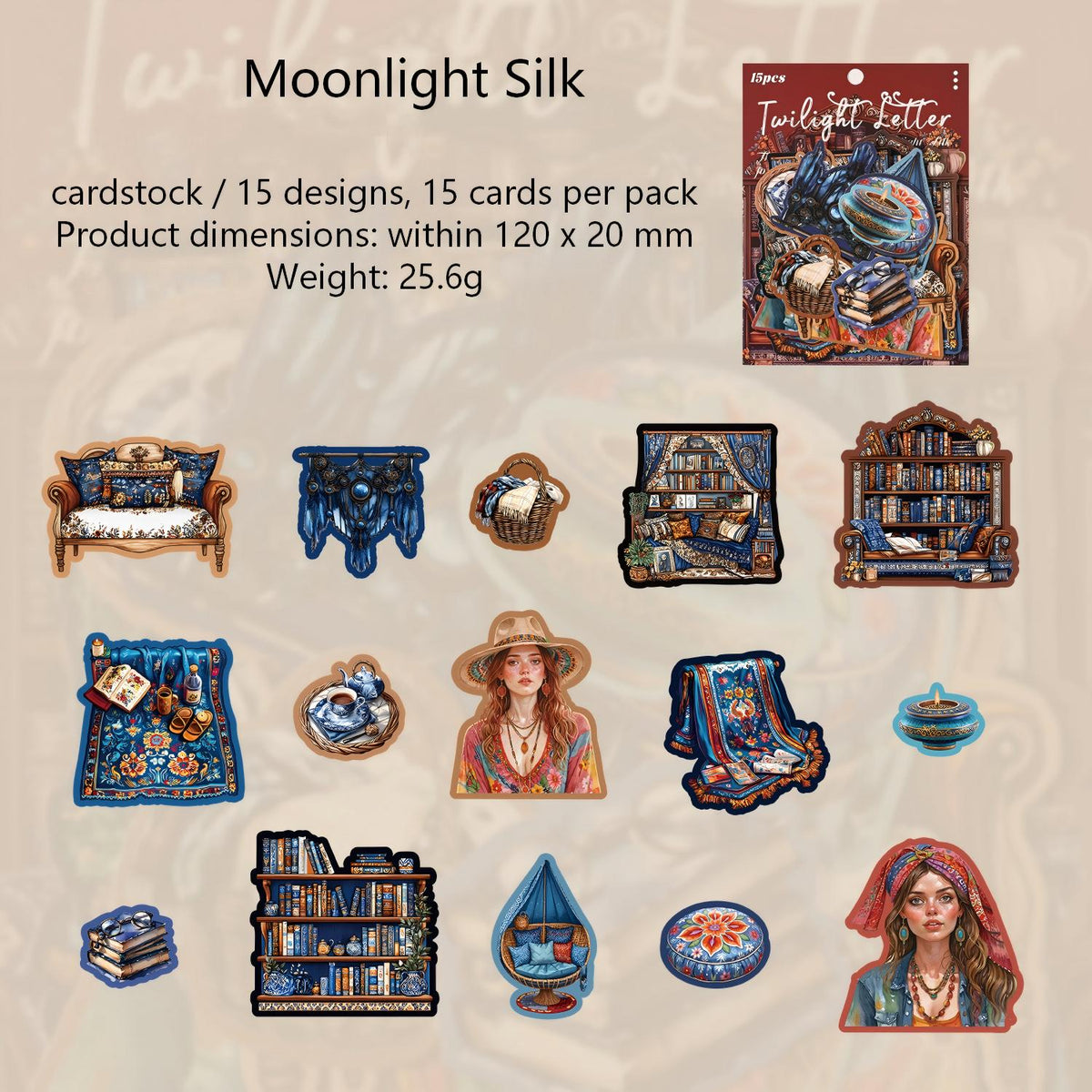 Dusk letters cardstock sticker – view 10