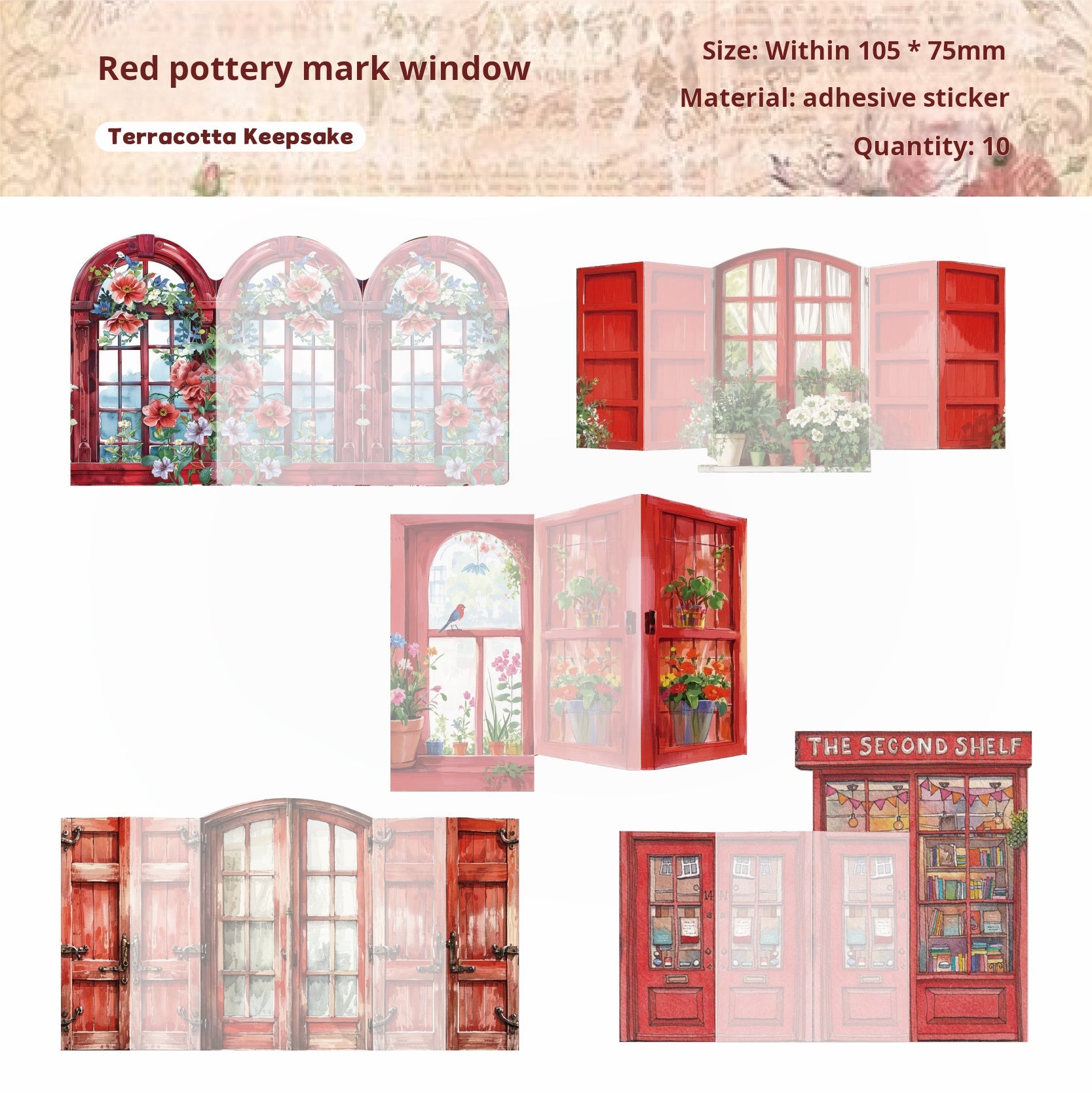 Window of time sticker -10Pcs each pack