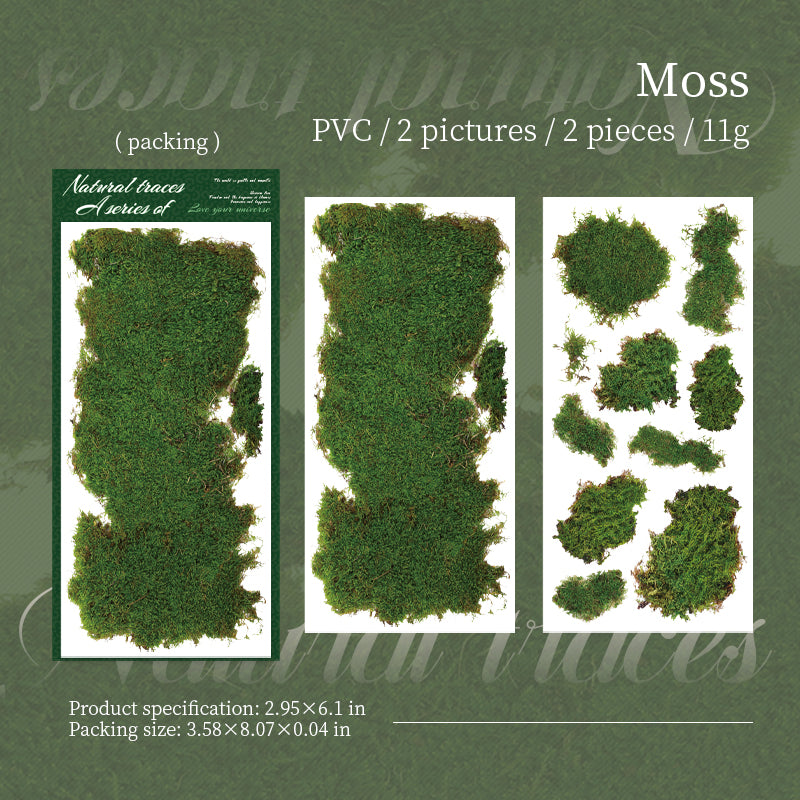 Natural traces transfer, rub on sticker-2Pcs each pack