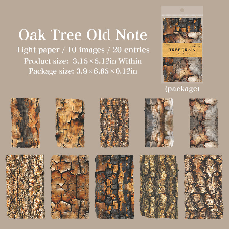 Tree grain Paper -20Pcs each pack
