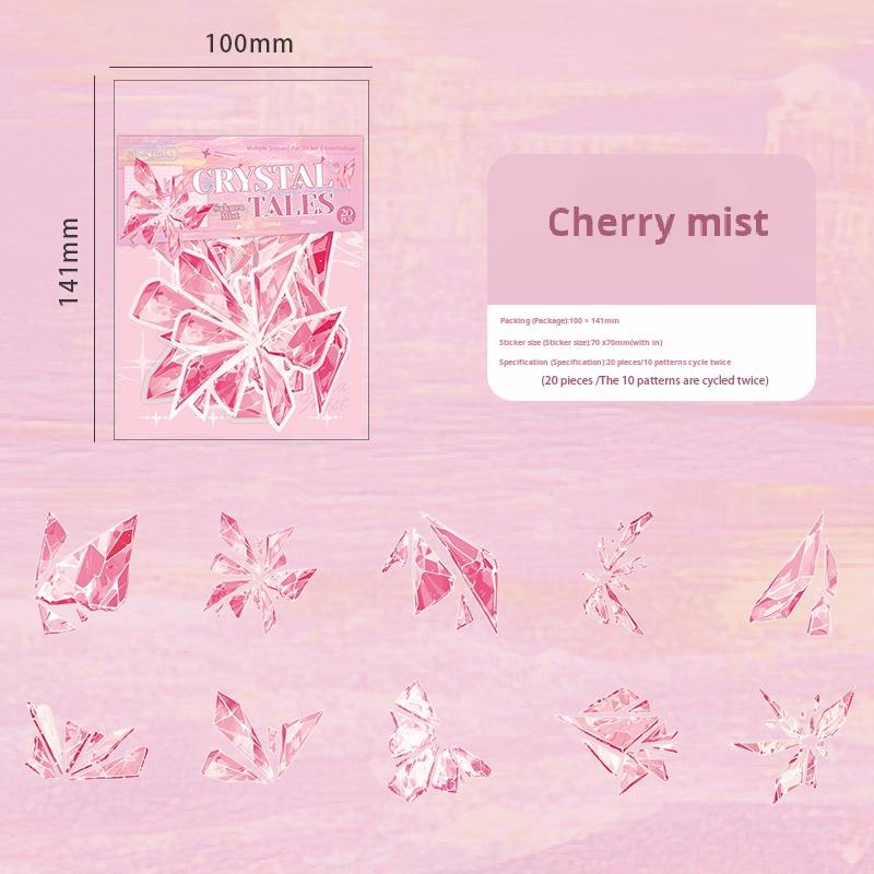 Broken crystal PET sticker -20Pcs each pack