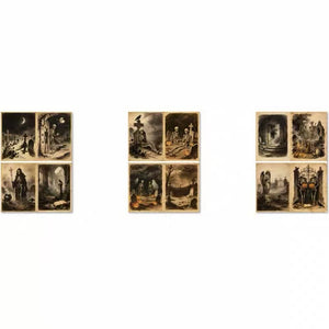 A4 Vintage Gothic Halloween Graveyard paper – view 5