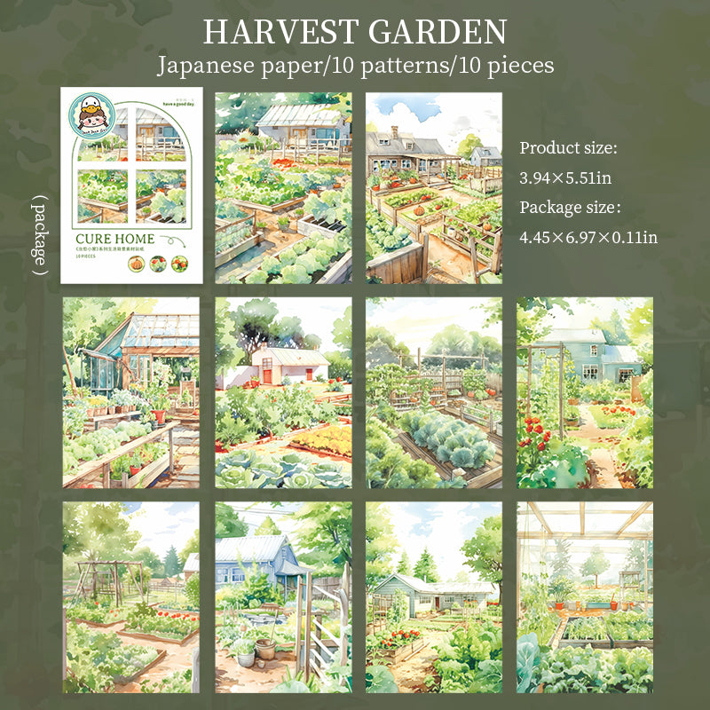 0610 Cozy little home Washi sticker -10Pcs each pack