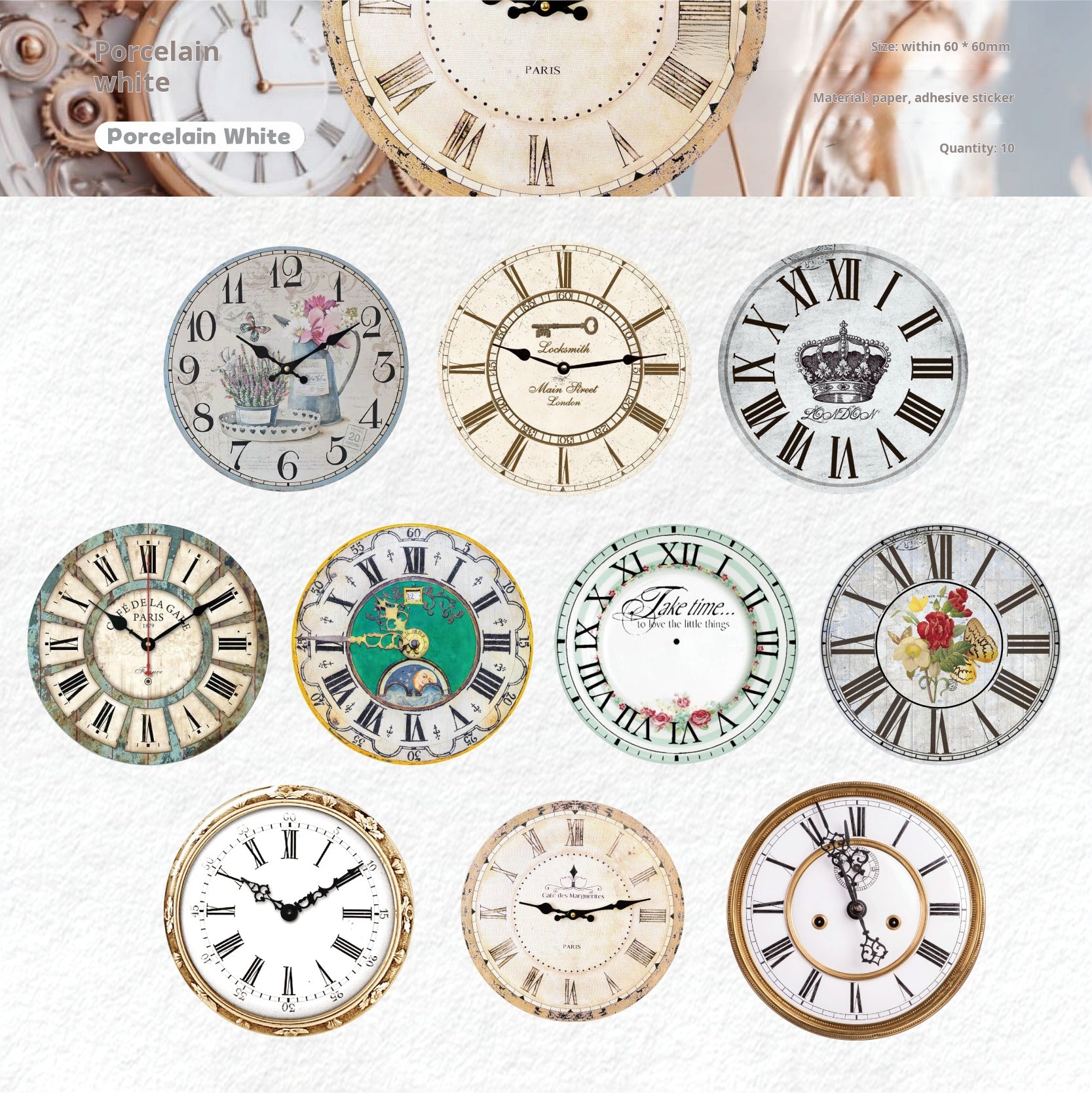 Time scale sticker -10Pcs each pack