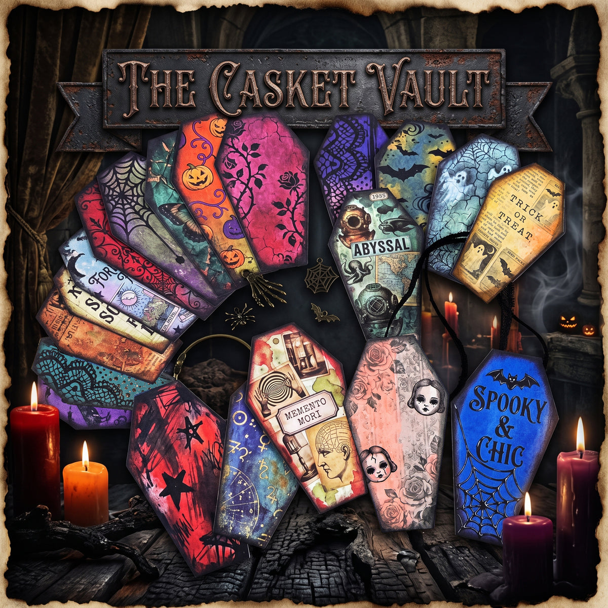 The Casket Vault · 20-Piece Archival Curio Deck & Hardware Set (Limited Studio Edition)