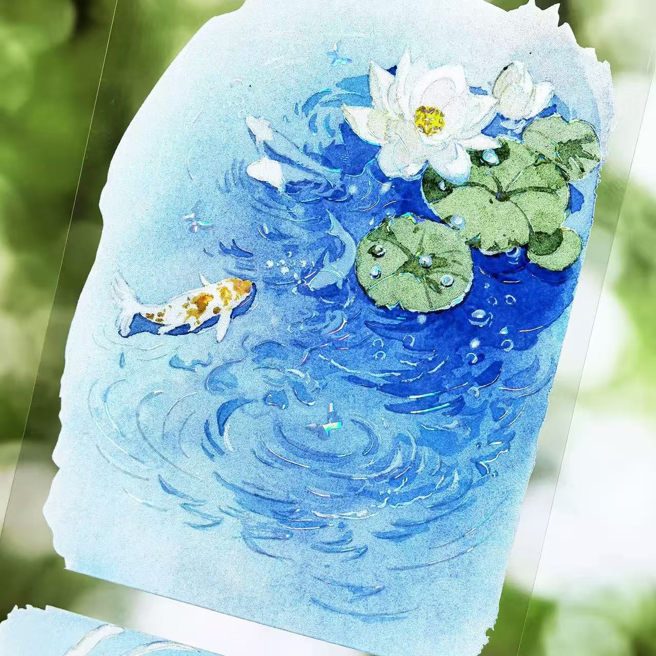 Spring Waters Begin to Stir Shell Gloss PET Tape (6.5 x 100 cm) 1 loop