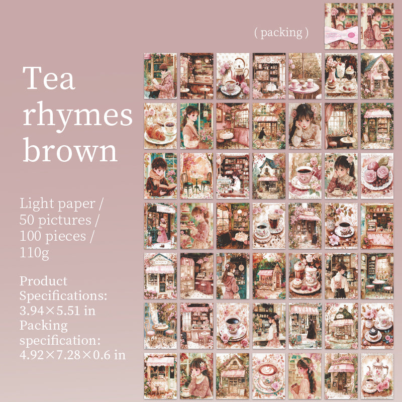 0308 Wandering time collection Series Paper -100Pcs each pack