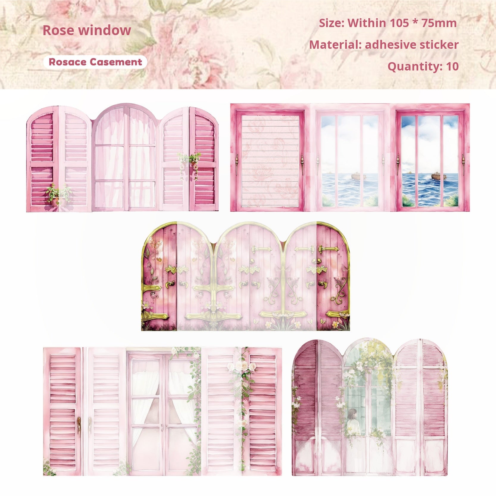 Window of time sticker -10Pcs each pack