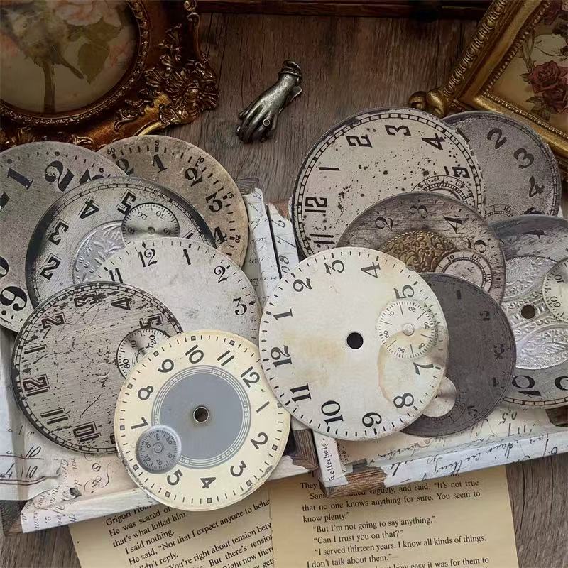 Vintage Clock dial Cardstock -12Pcs each pack