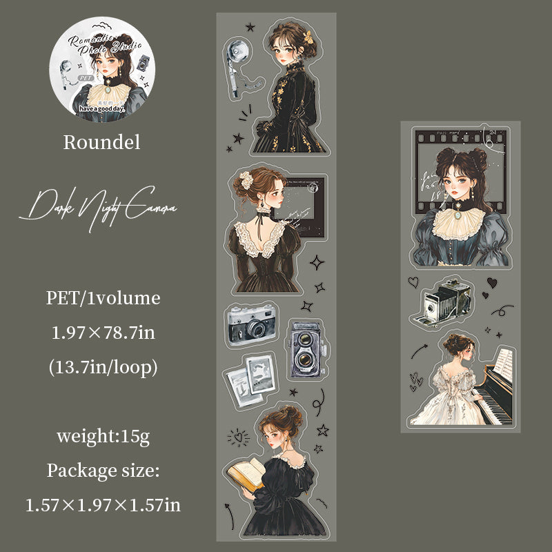 0121 Romantic Photo Studio Series PET tape -5CM*2M