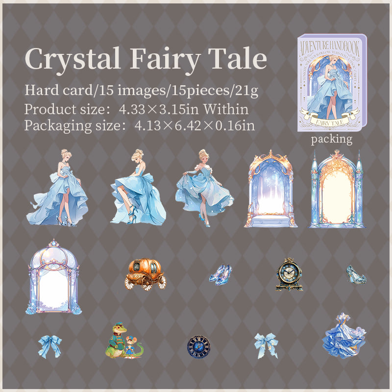 Fairy tale adventure cardstock sticker -15Pcs each pack