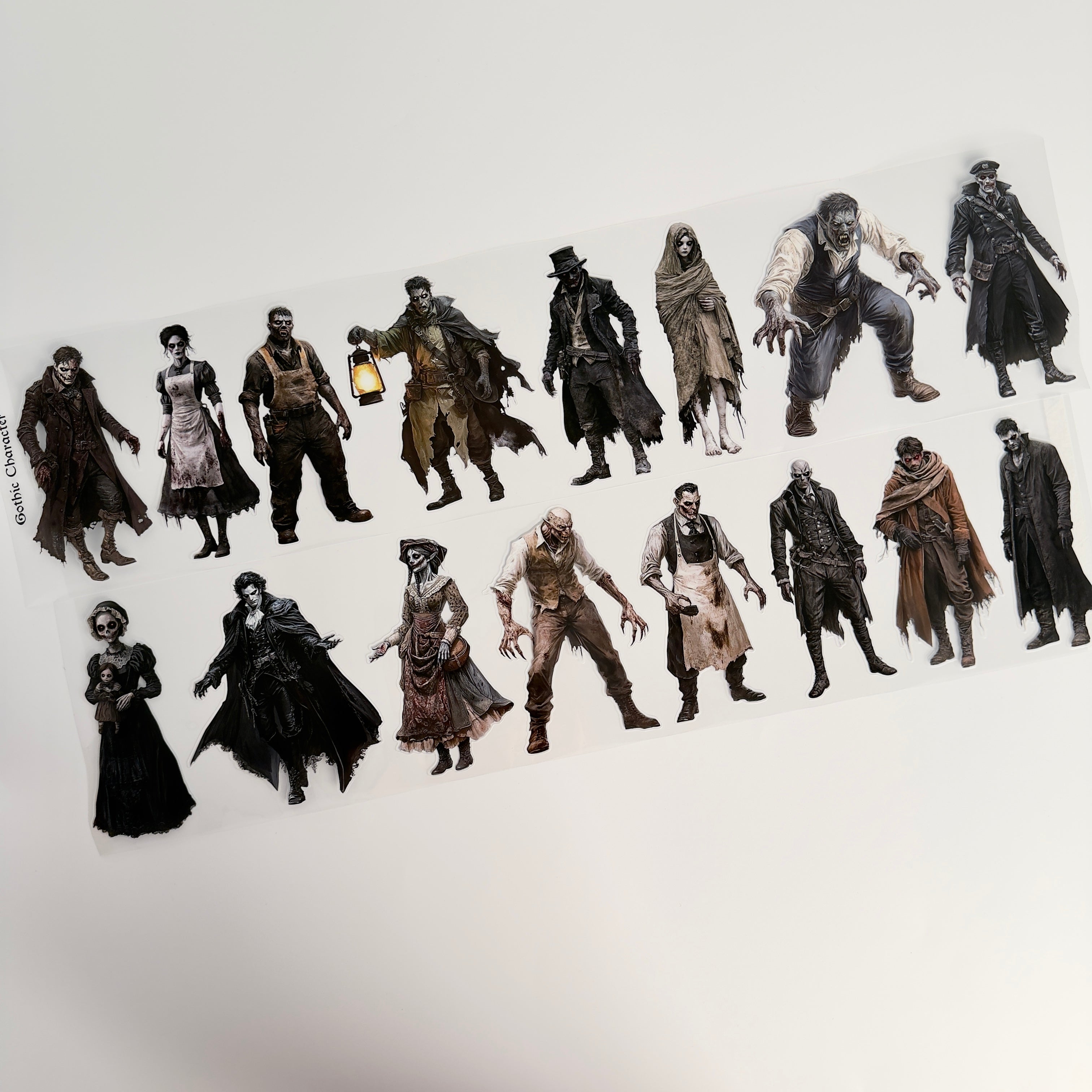Gothic Character Pre cut PET Tape (12cm x 2m)