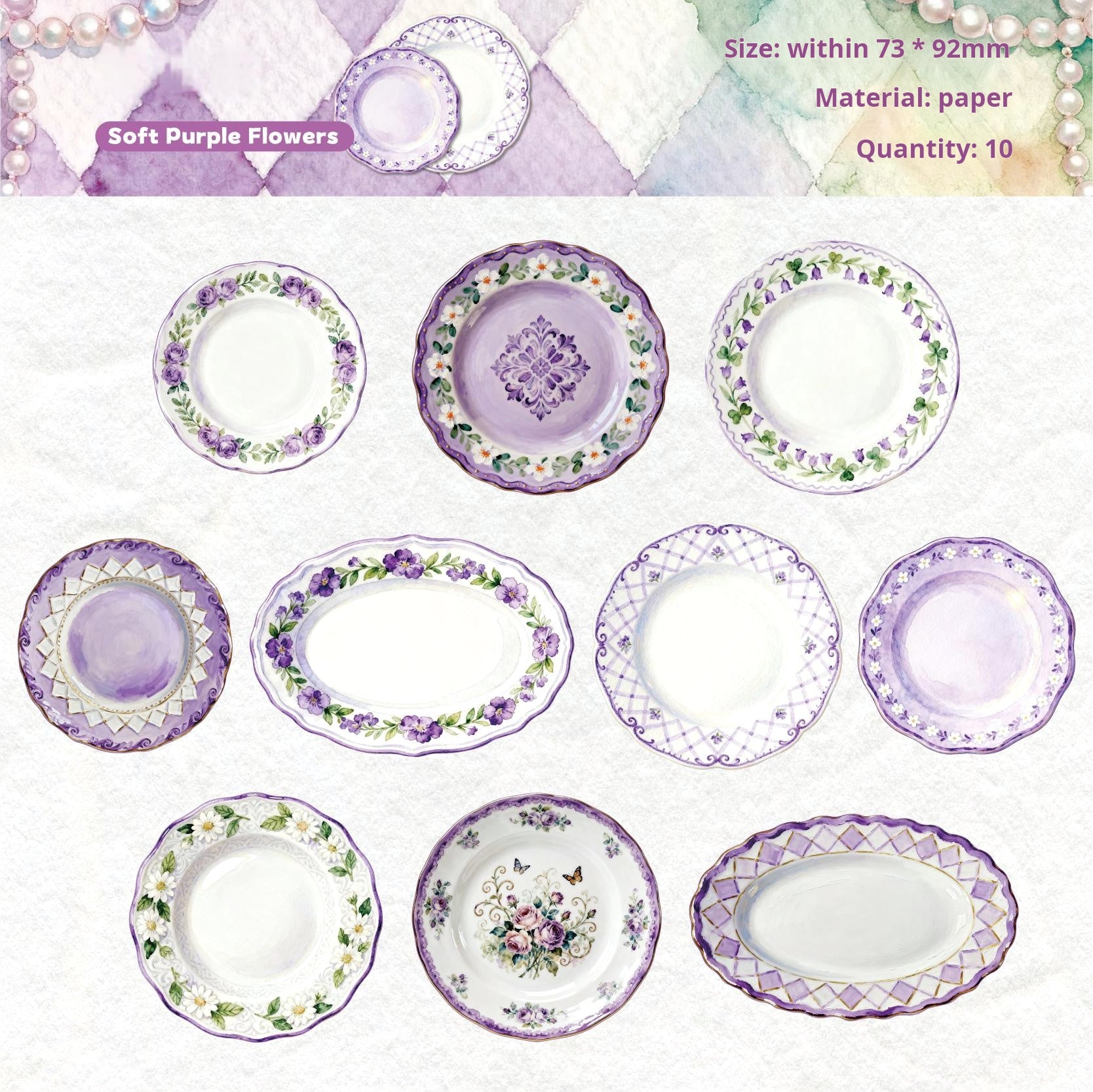 Plate paper -10Pcs each pack
