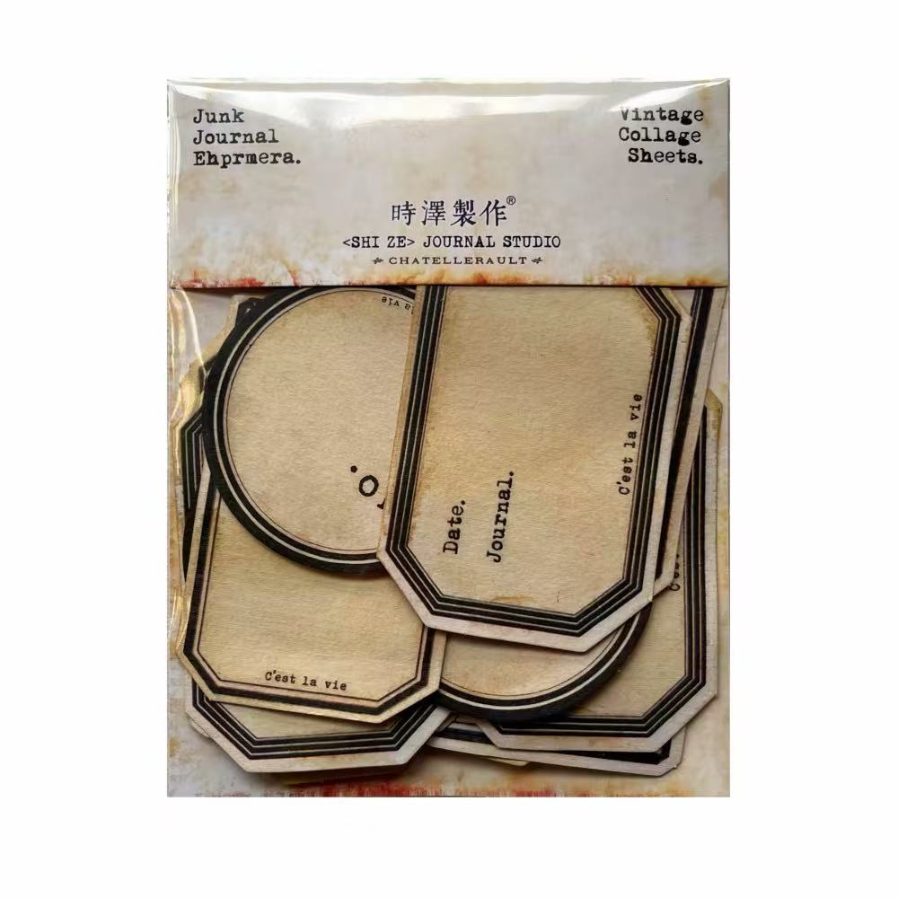 Vintage Coffee-Brown Notepaper -15Pcs each pack