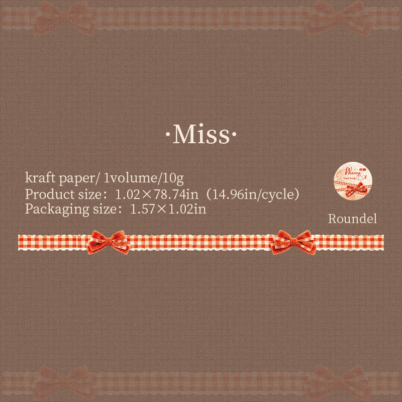 Bow Solid Tape -2.6cm*2m