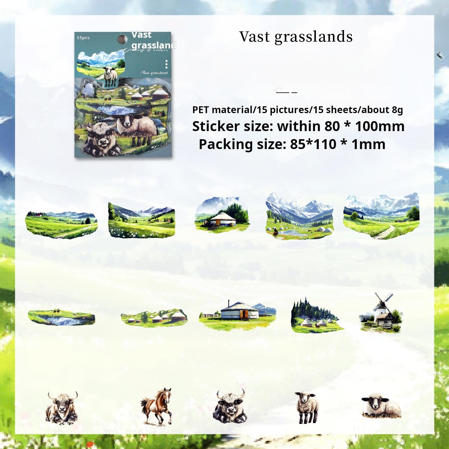 Nature trip PET Sticker -15Pcs each pack