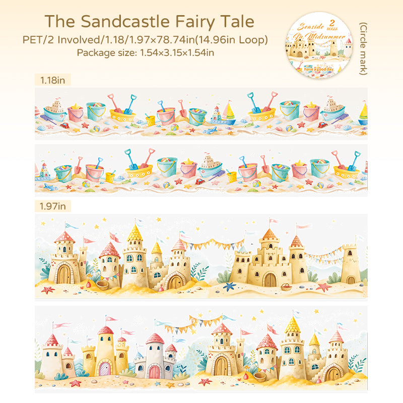 The seaside in midsummer PET tape -3CM/5CM*2M