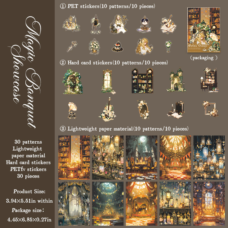 Gothic Dinner Mixed pack -30Pcs each pack