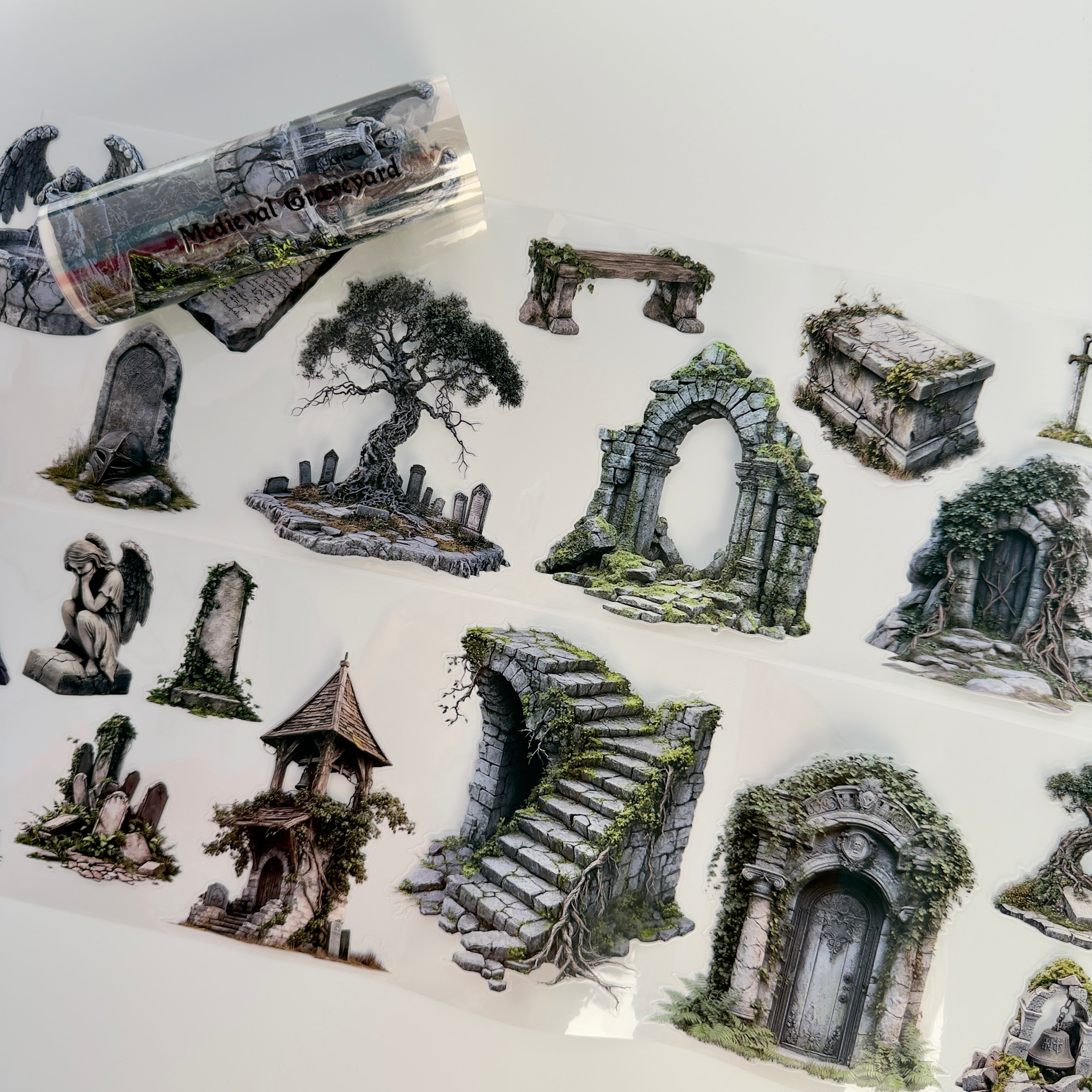 Medieval Graveyard Pre cut PET Tape (12cm x 2m)