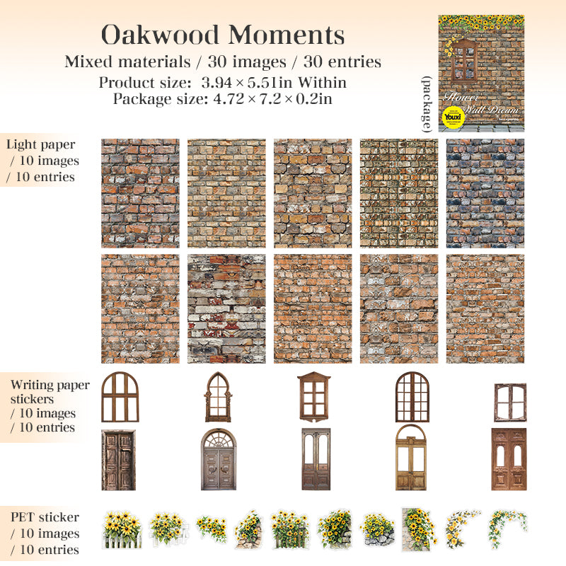 Flower wall Mixed pack -30Pcs each pack