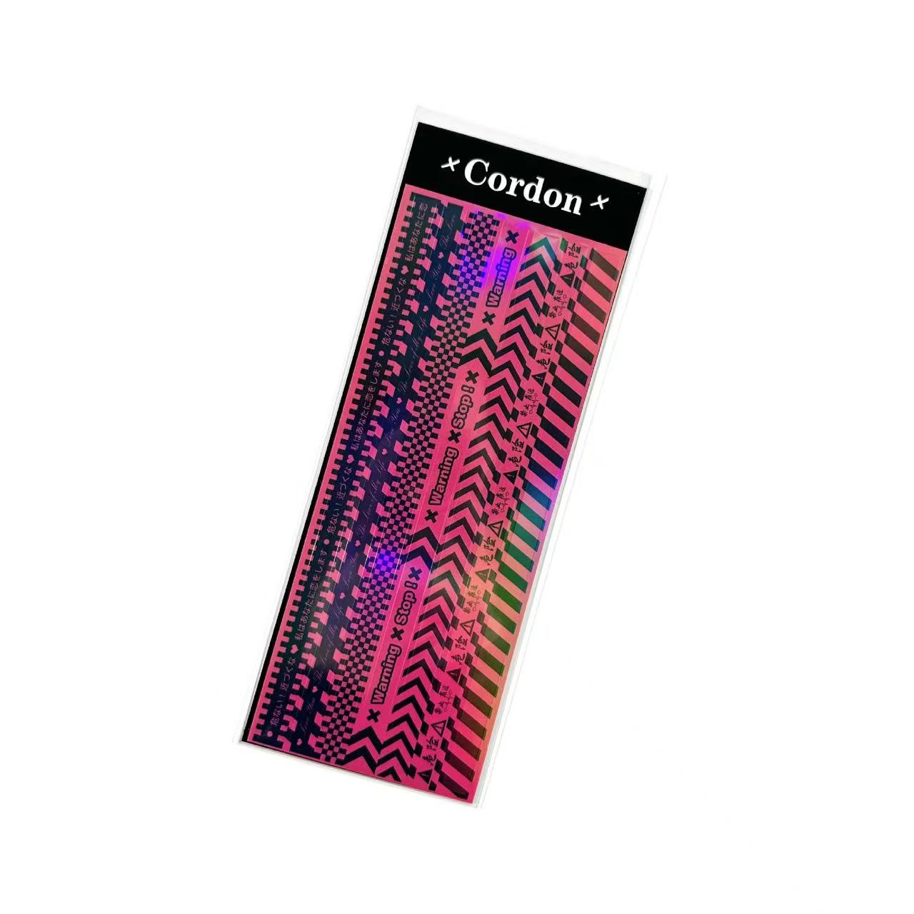 Caution tape Art Paper sticker -1pcs each pack