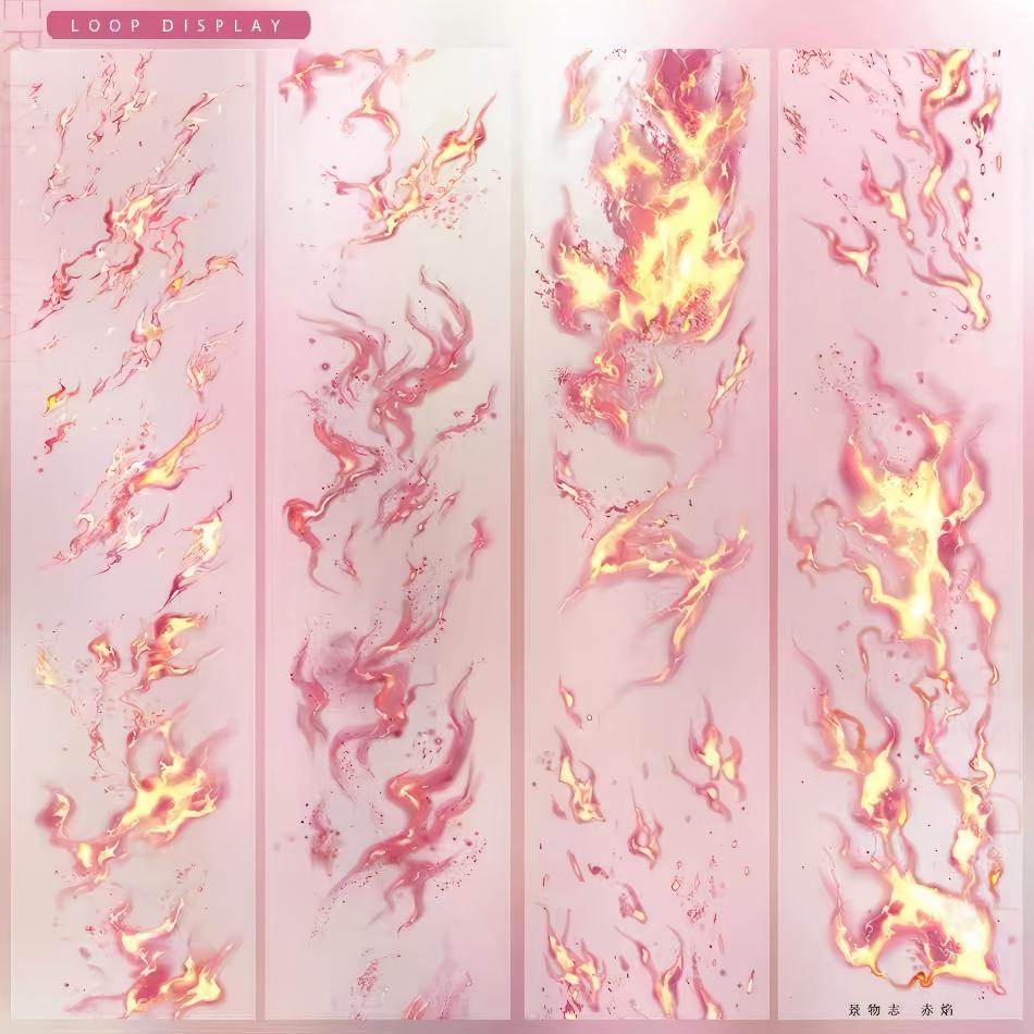 Crimson Flame PET Tape (6 x 95 cm) 1 loop