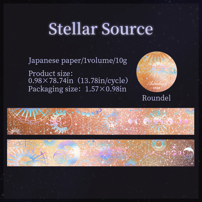 0227 Astrology Series Washi tape -2.5CM*2m