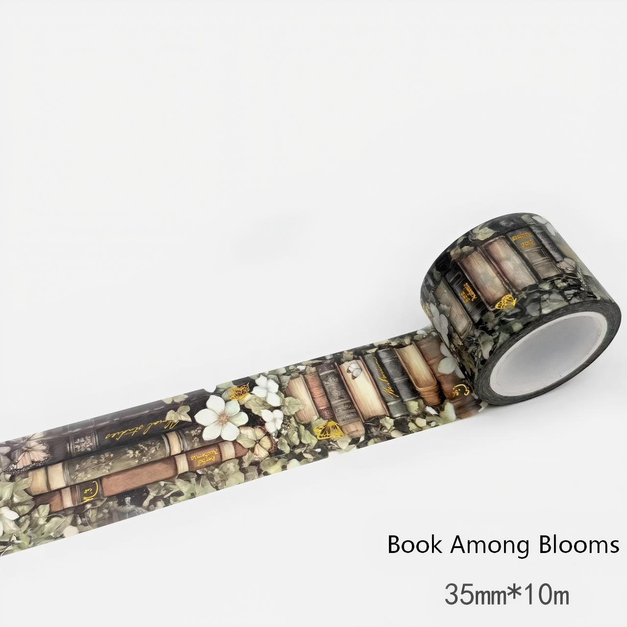 Book Among Blooms Washi Tape (3.5cm x 10M)
