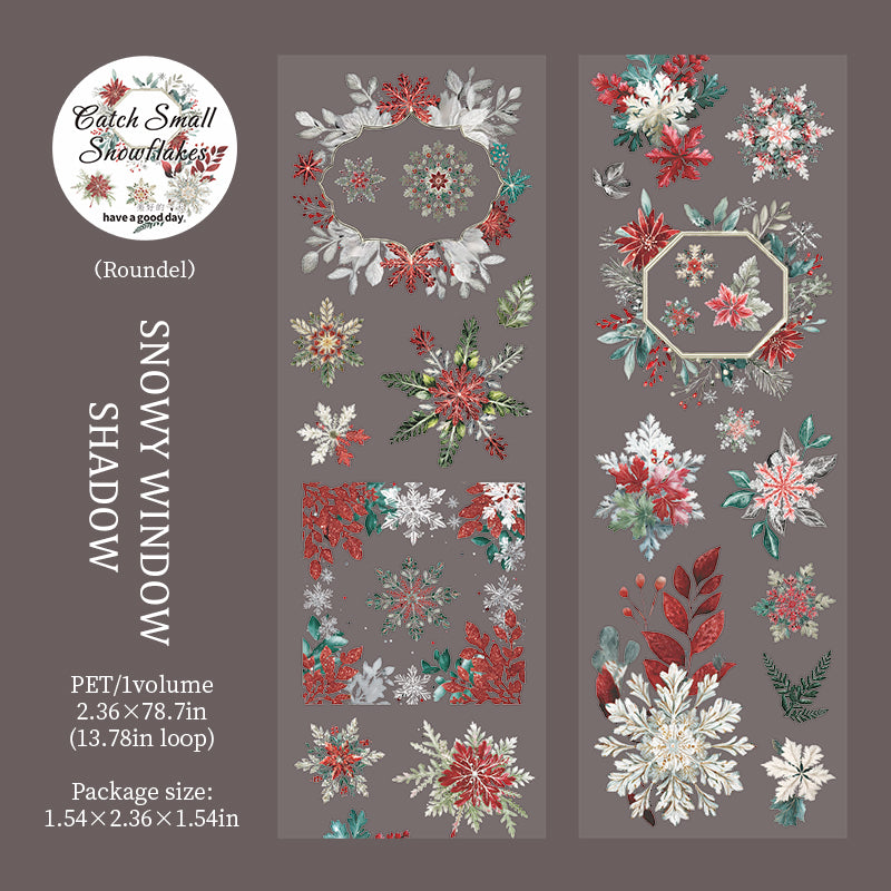Snowflakes PET tape -6cm*2m