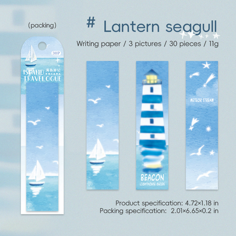 0221 Island Travelogue Series Paper-30Pcs each pack