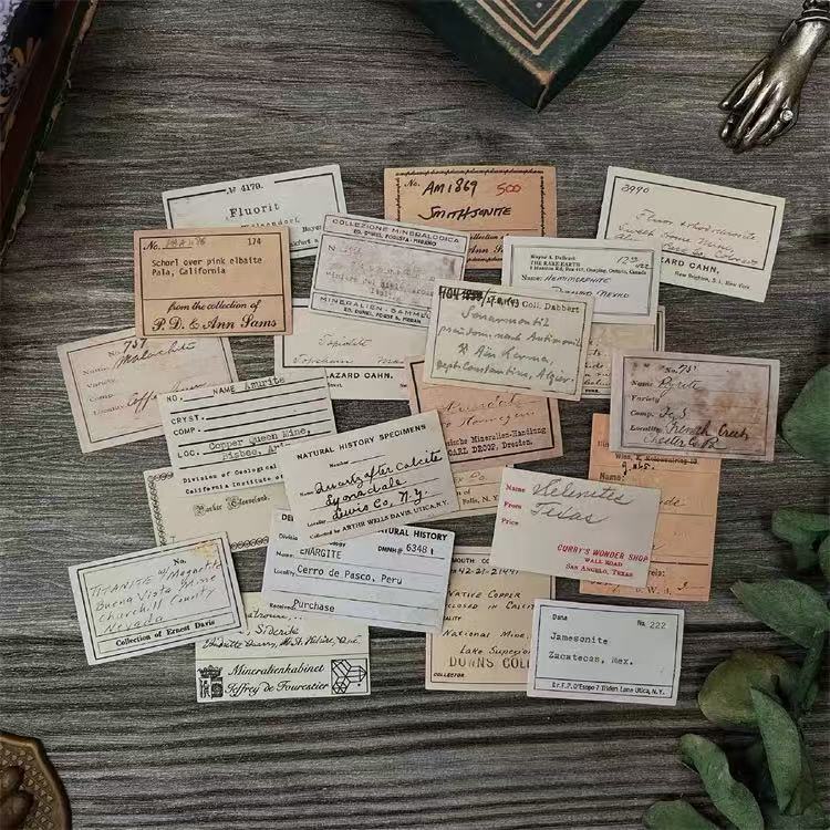Vintage Plant Tags Solid sticker -23Pcs each pack