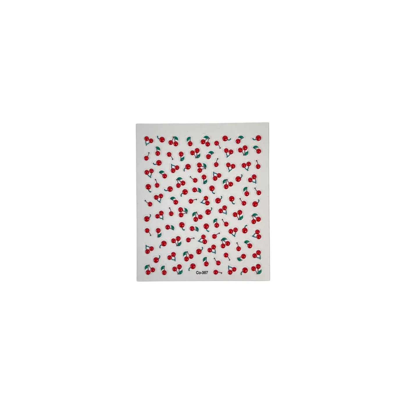 0627 M132- Cherry Embossed Mini sticker 1 Pcs