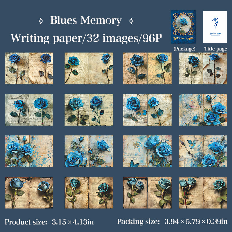 Rose letter book paper -30Pcs each pack