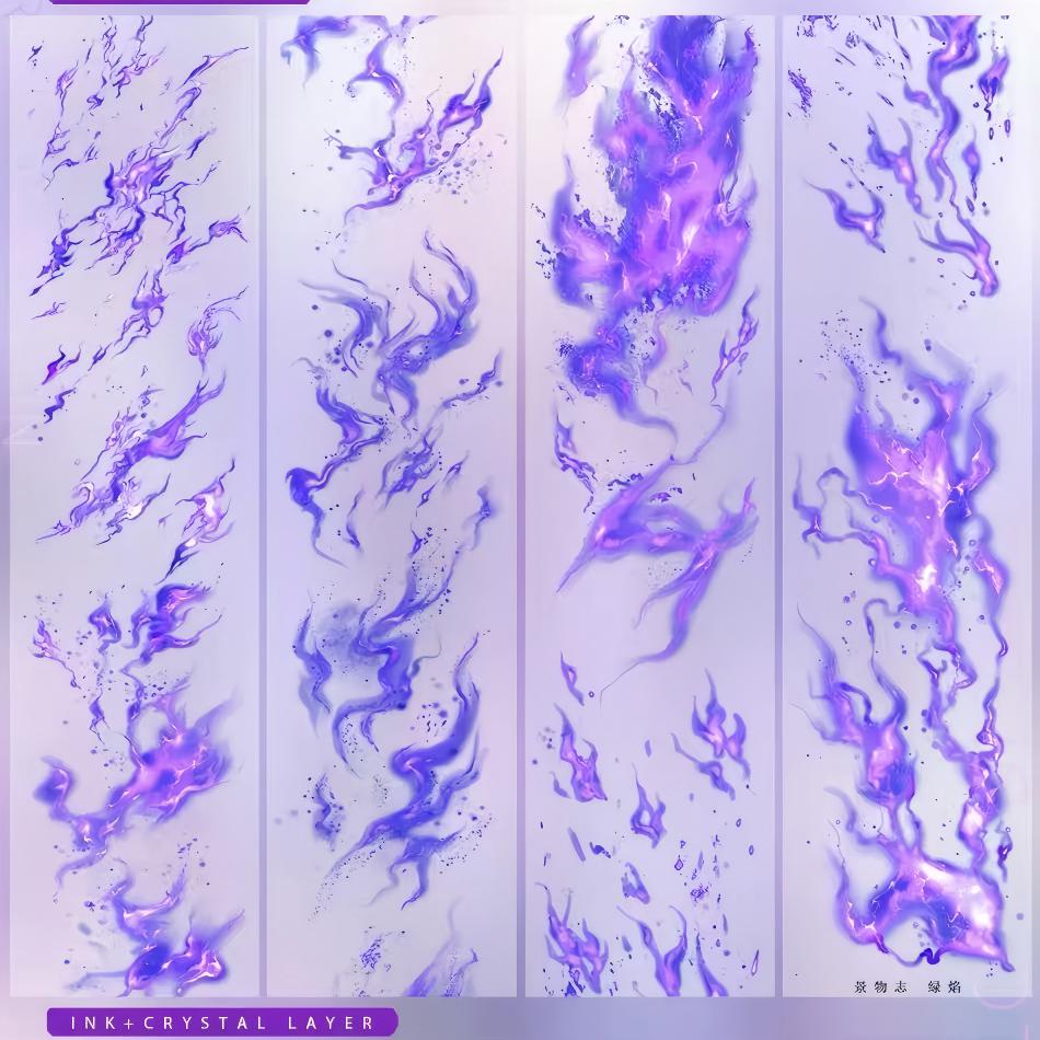 Purple Flame PET Tape (6 x 95 cm) 1 loop